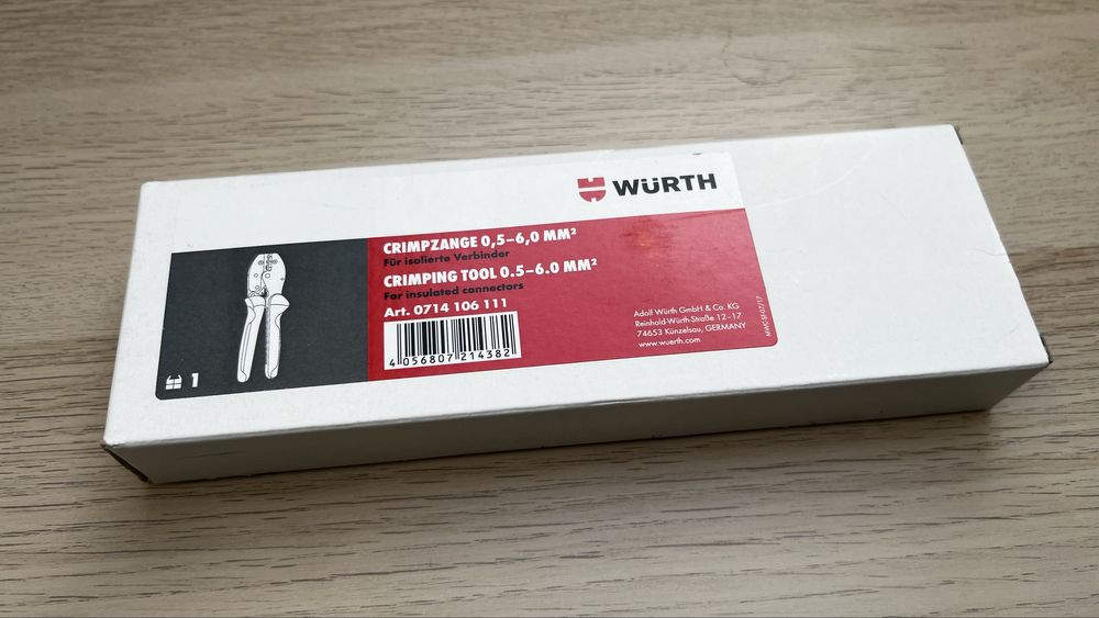 WÜRTH Szczypce do zaciskania konektorów