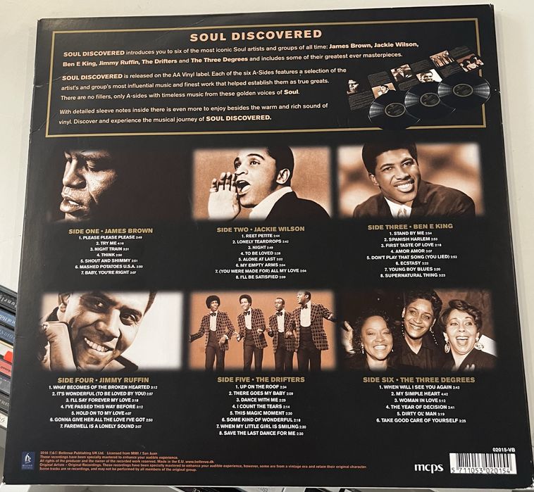 Various Artists - Soul Discovered (3 x Winyl, NM, 2016, Denmark, LP, Compilation)