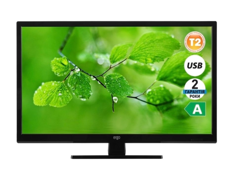 Ergo LED TV  Т-2 FULL HD + android smart tv box+ блютуз пульт
