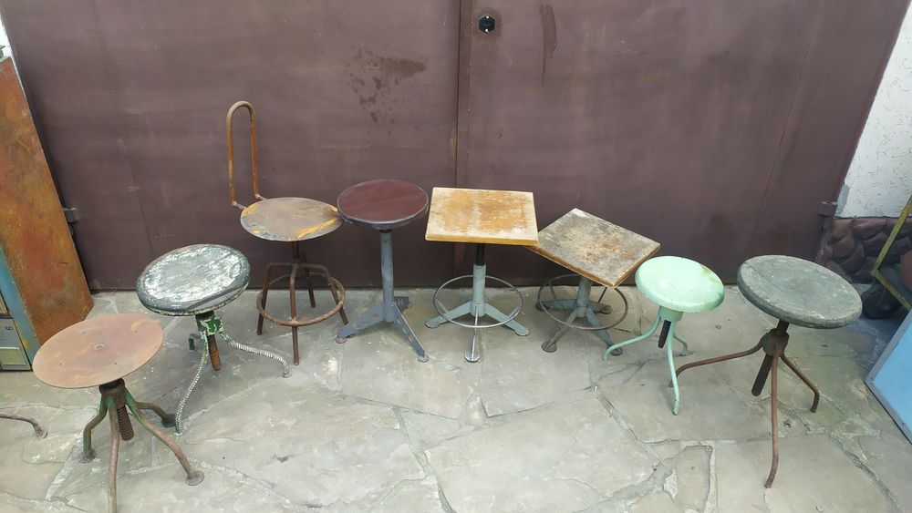 Винтовые стулья табуреты СССР Loft Vintage дизайн