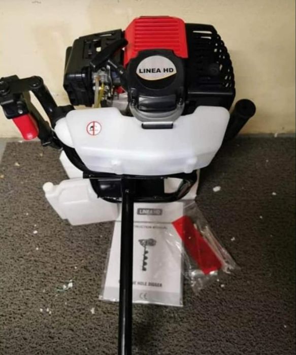 Perfuradores de solo a gasolina 52cc marca Linea HD broca de 1m/ 10cm
