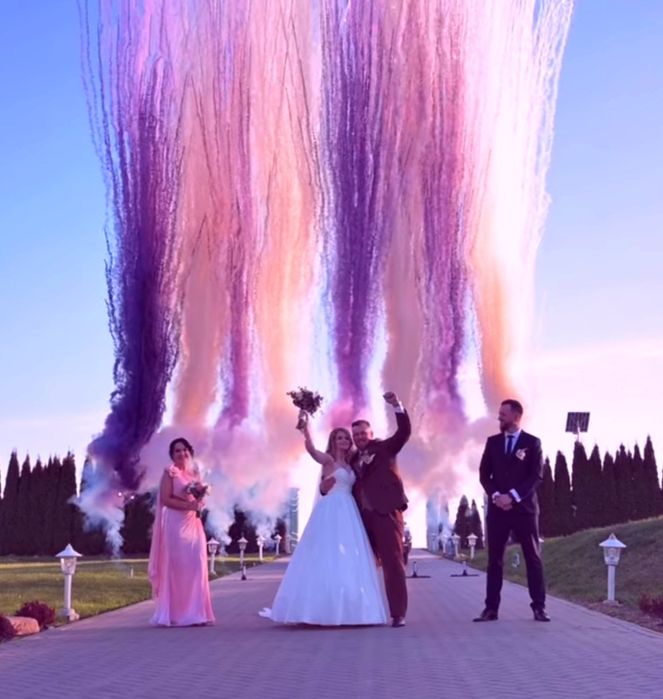 PROMOCJA ciężki dym, wiatraki iskier, fontanny iskier, miny dymne