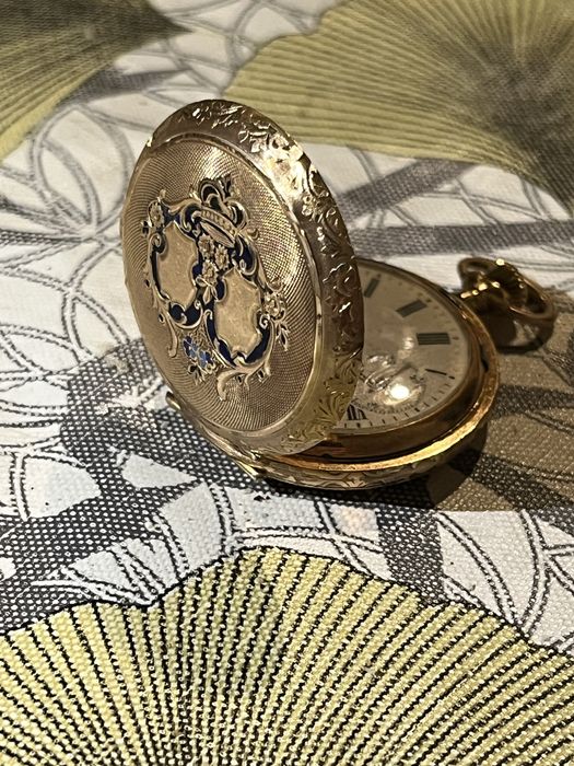 Часы карманные антиквариат золотые Corneille