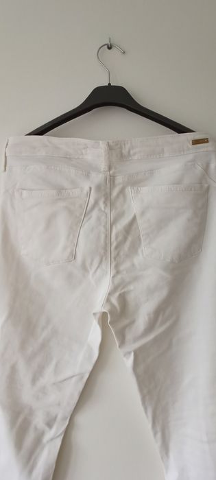 spodnie  białe  jeans