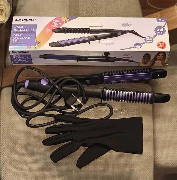 NOVO Modelador Alisador de cabelo 2 em 1