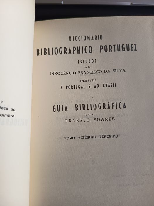 4 Dicionário Bibliográfico Inocêncio da silva e Ernesto Soares