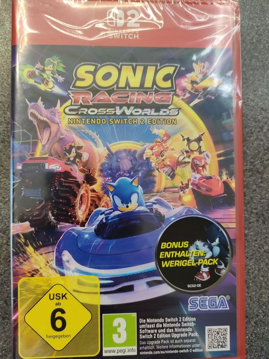 W2// Sonic Racing Cross Worlds/ Nintendo Switch 2 Gra Nowa