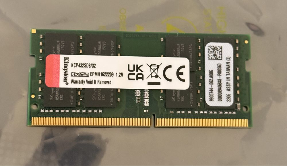 Pamięci SODIMM Kingston  32GB 3200MHz