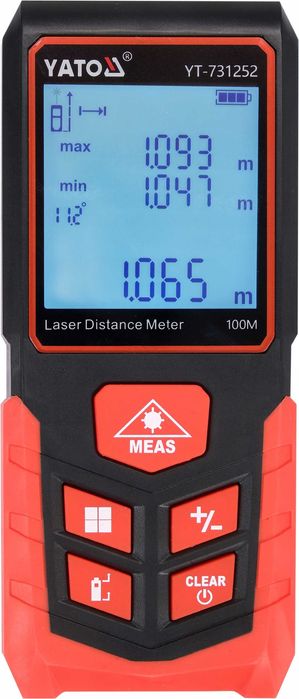 Dalmierz laserowy miernik cyfrowy Yato 100 m