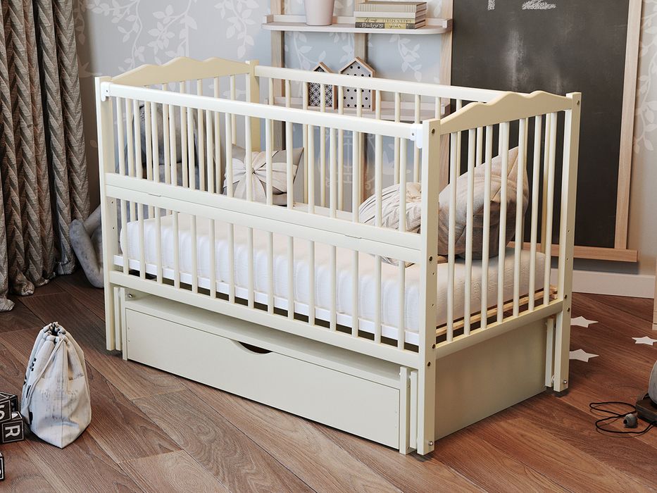 Ліжечко дитяче Веселка Колір Слонова Кістка