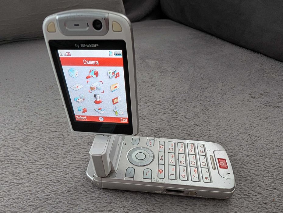 Японский мобильный SHARP 902 Flip телефон раскладушка Раритет Винтаж ...
