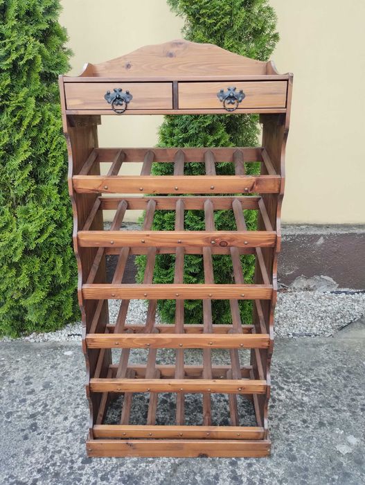 Stylowy stojak na wino regał na butelki winiarka