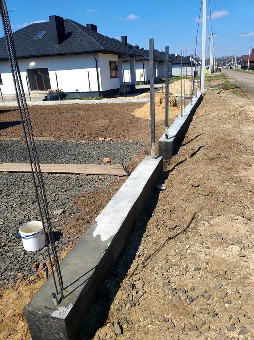 Фундамент під паркан, Фундамент