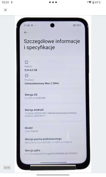 SUPER REDMI 15 5G. Ekran 6.9. Pamięć 8 \256gb. Bateria 7000.