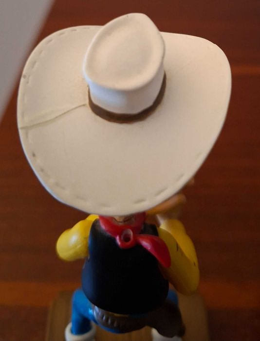 Figuras de Lucky Luke e Rantanplan. Plastoy