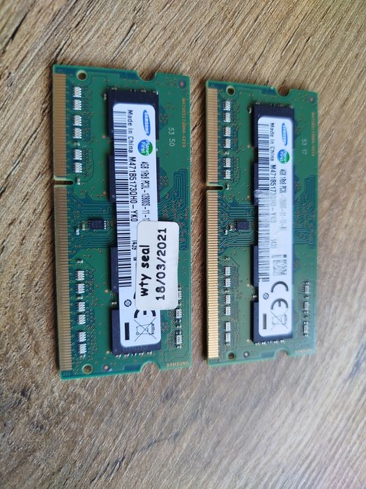 Pamięć ram 8Gb (2x4Gb) do laptopa