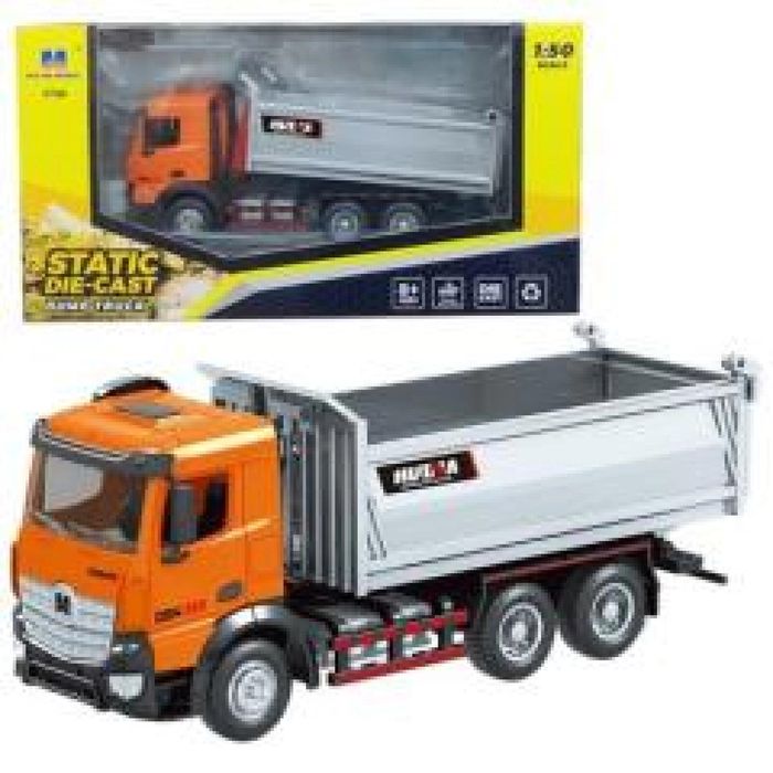 Ciężarówka wywrotka pomarańczowa 1:50 ,104x257 mm