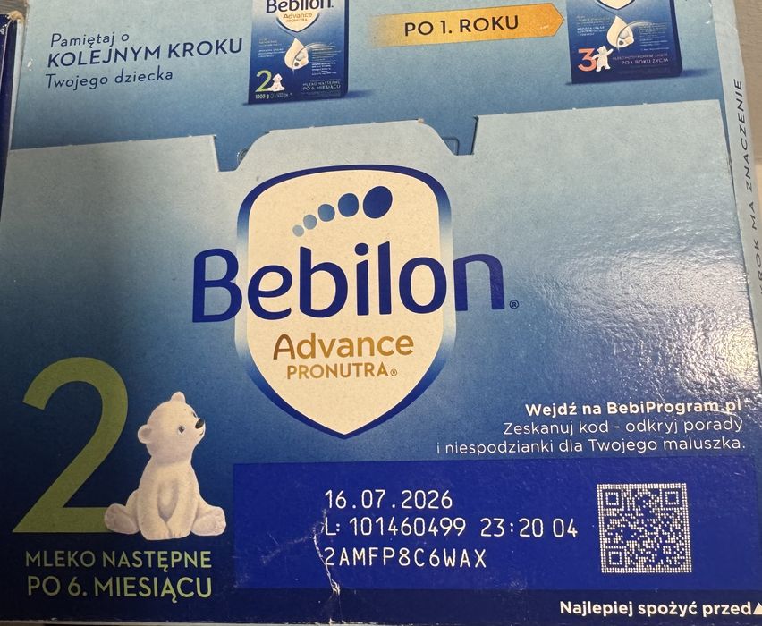 Mleko Bebilon 2 Advance  1 kg. - 5 sztuk
