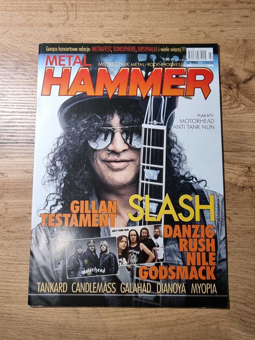Metal Hammer 7/2012 - Slash, Plakaty: Motorhead i Anti Tank Nun