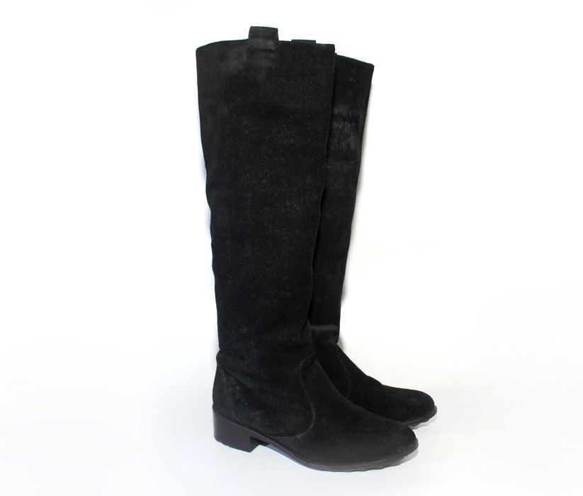 Чоботи жіночі 36 розмір єврозима замшеві