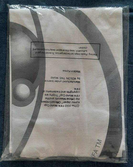 Tshirt oficial FIFA Campeonato Mundo Futebol Coreia Japão 2002 Nova M