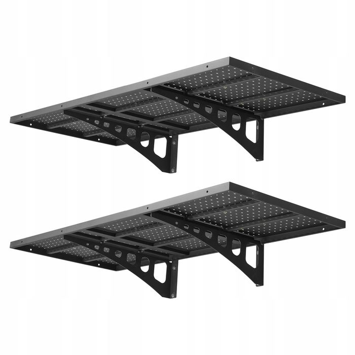 VEVOR Półki Ścienne 2Szt 121,9x50,3CM 127KG Na Warstwę Regał Garażowy