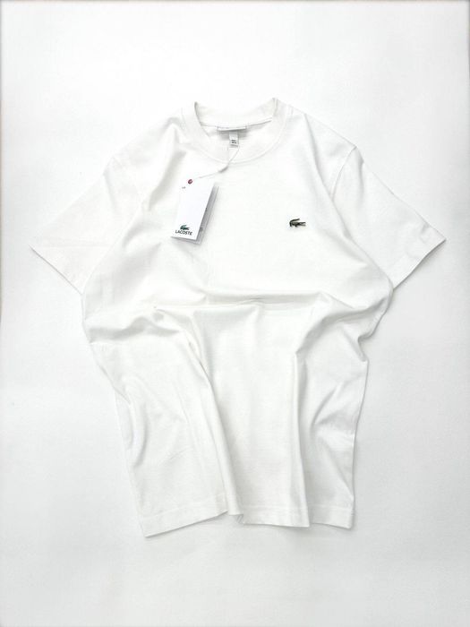 Футболка Lacoste біла і чорна футболка лакоста біла і чорна чоловіча