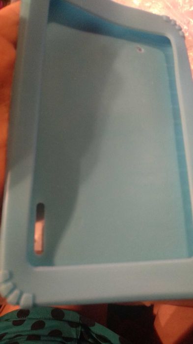 силиконовый чехол для электронной книжки планшета ярко голубой d=21 cm