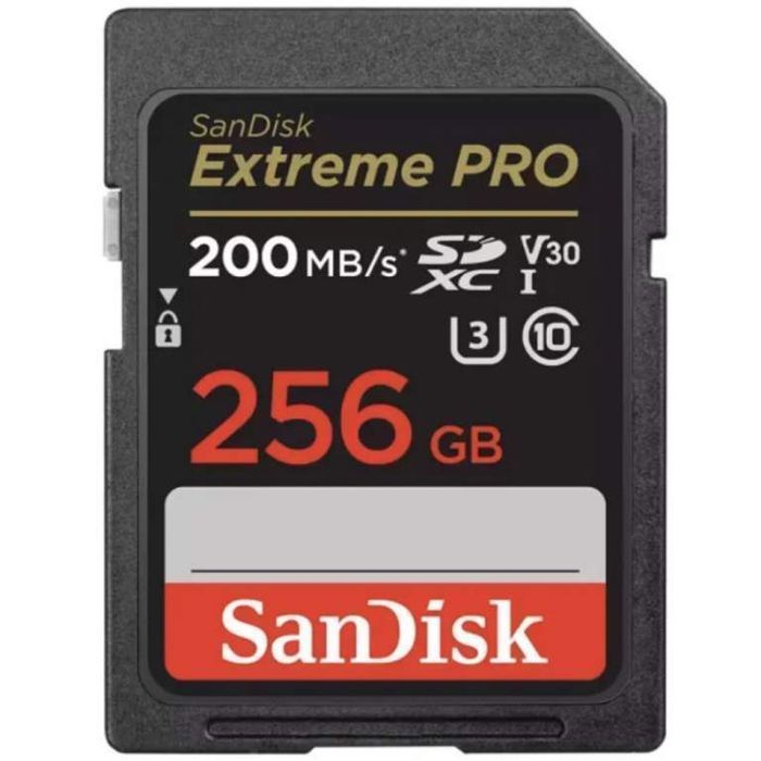 Sandisk SDXC Extreme Pro 256GB 200MB/s V30 UHS-I U3 - Cyfrowe.pl Łódź