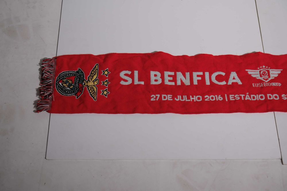 Cachecol SL Benfica vs Torino FC - Jogo Eusebio Cup 2016