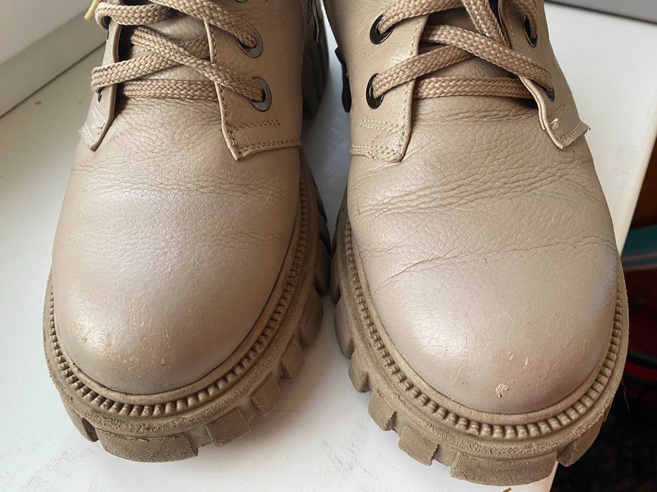 зимние ботинки берцы  кожаные 39р