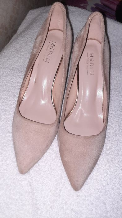 Туфлі колір беж (замш)