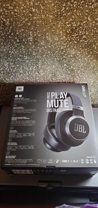 Навушники повнорозмірні бездротові JBL Live 660 NC Black