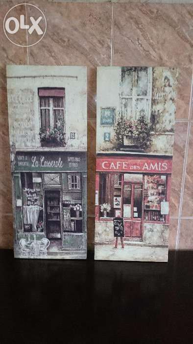 Piękne obrazy 2 sztuki. Idealne do kuchni, kawiarni czy restauracji.