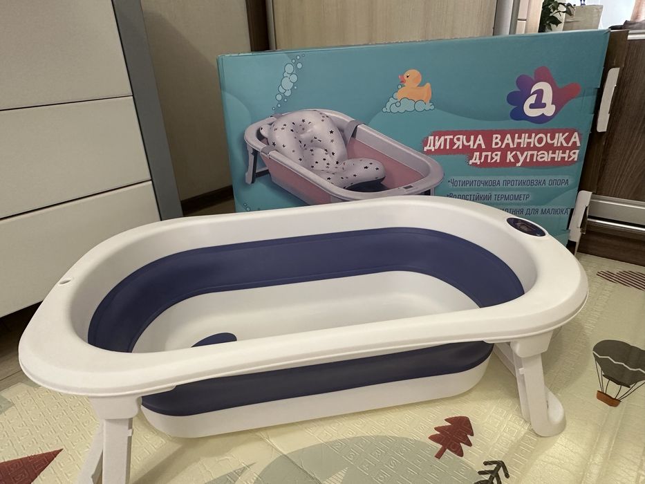 Ванночка для купання з вбудованим градусником