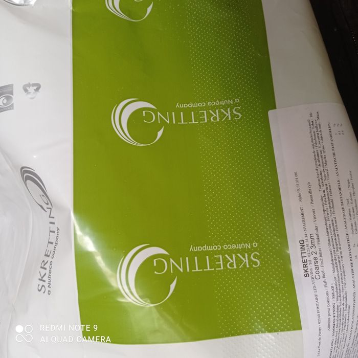 Kukurydza wędkarska gotowana oraz pellet aller i skretting