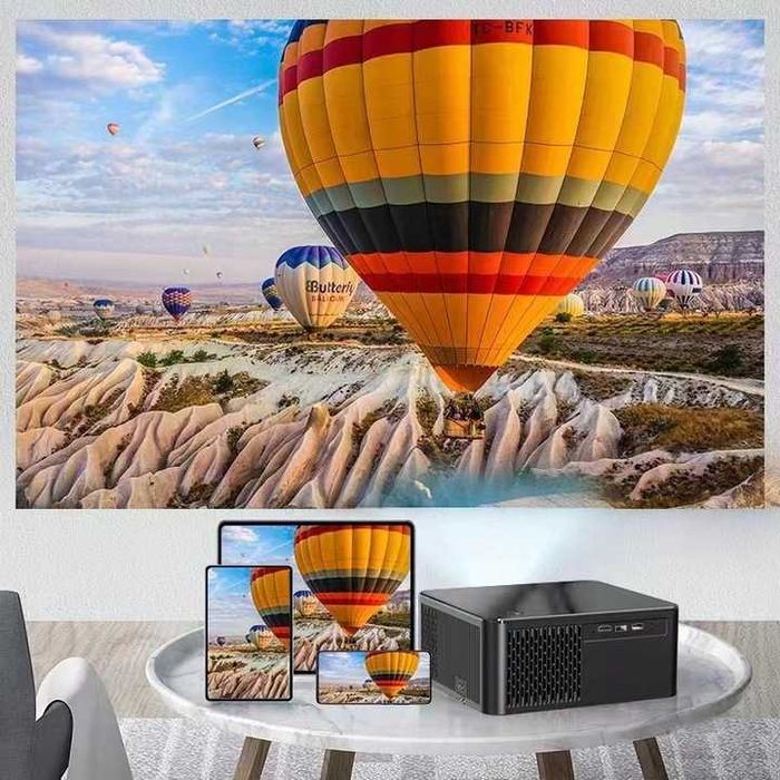 Projektor LED rzutnik 4k ANDROID Smart TV WiFi polskie menu HDMI USB