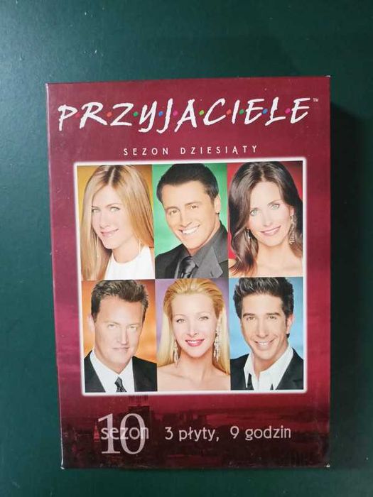 Kultowy serial "Friends" -sezon 10 - Zestaw 3 płyt DVD + DOdATKi