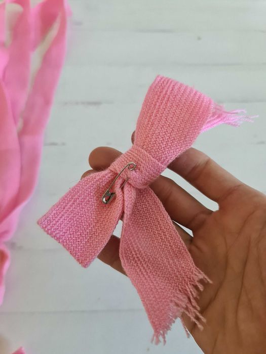 Conjunto 2x Fitas Laços Rosa Festa Finalistas Pink Ribbon Set