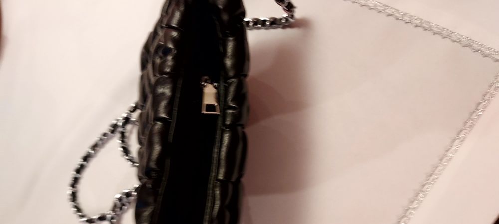 Torebka czarna skórka ekolog