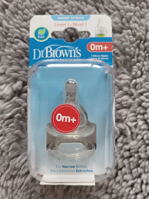Dr browns smoczki do butelek wąskich poziom 1