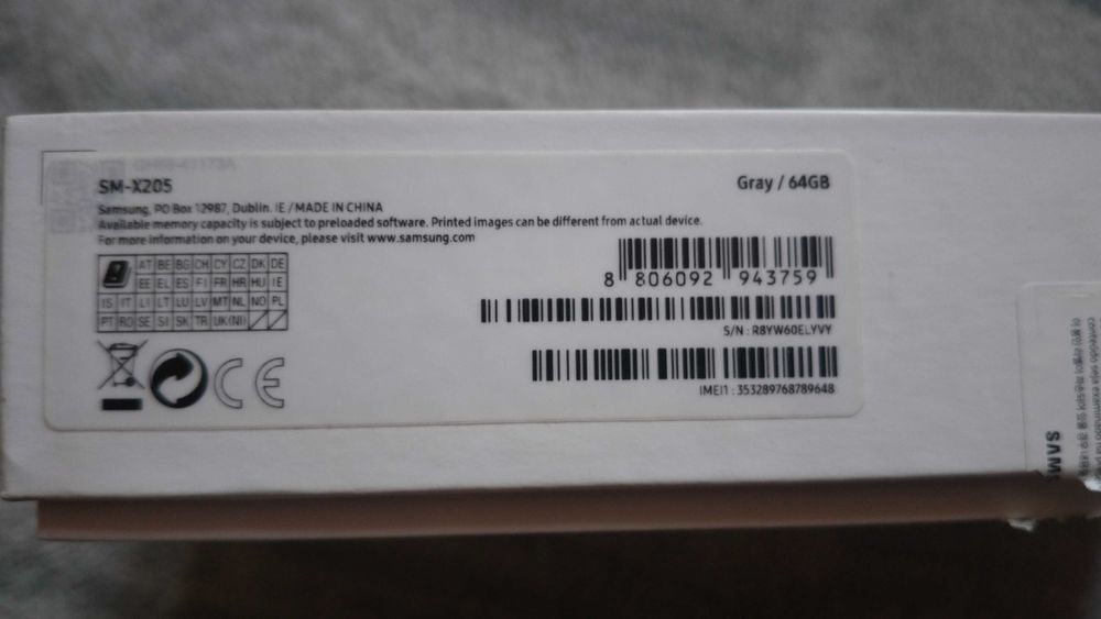 Sprzedam Tablet Samsung Galaxy Tab A8 10.5" LTE 64GB Gray (SM-X205)