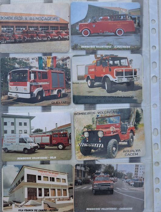 Conjunto de calendário de bolso - Bombeiros
