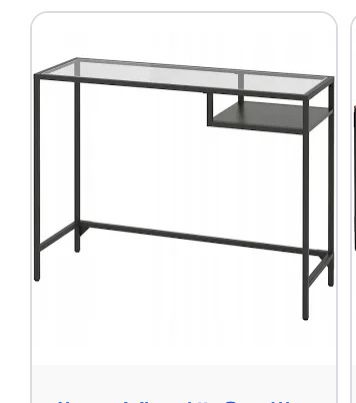 Vittsjo biurko ikea czarne