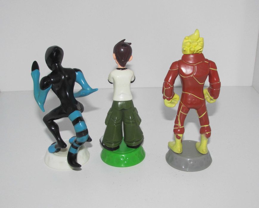 Ben 10 (4" PVC) Ben Tennyson + XLR8 + Heatblast
