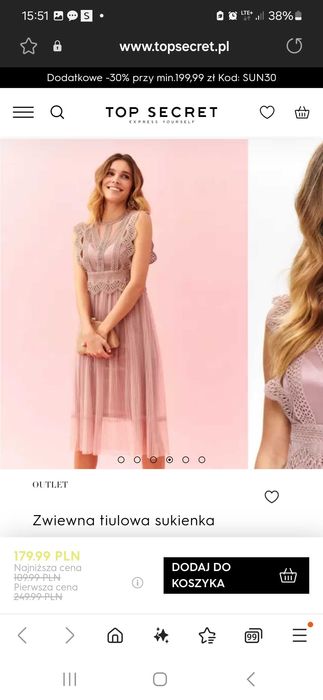 Elegancka sukienka 40 Top secret Wilkszyn •