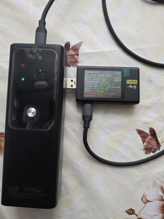 Потужний павербанк для ноутбука 100Вт 20000мАг швидка зарядка 100W PD3