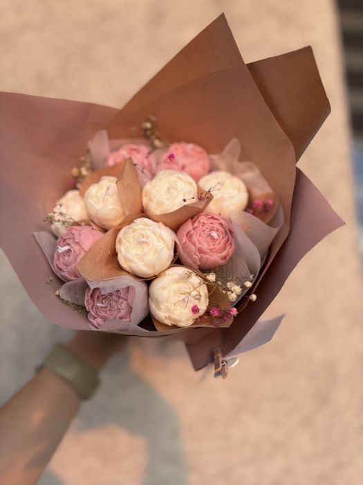 Bukiet ze świec sojowych prezent na dzień nauczyciela