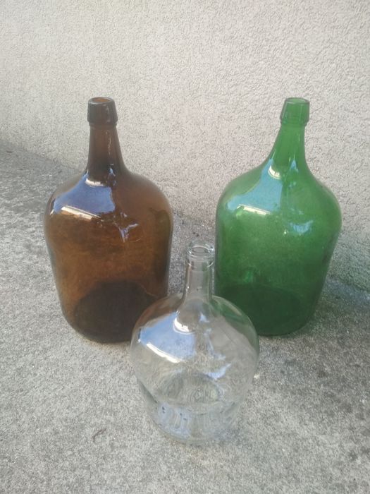Garrafões de vidro para decoração