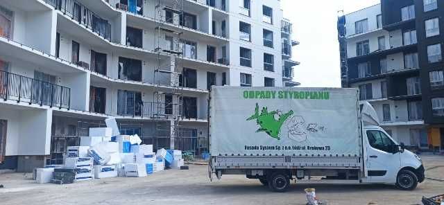 Odbiór styropianu z budów i firm, odpady styropianowe EPS, Łódź